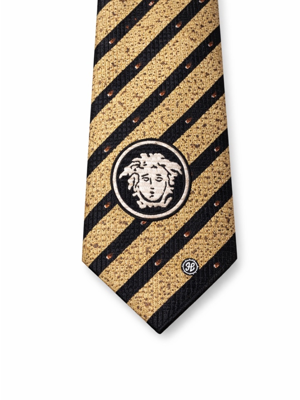 🖤 Vintage Gianni Versace Medusa Head Silk Tie
Black Gold Made in Italy Luxury